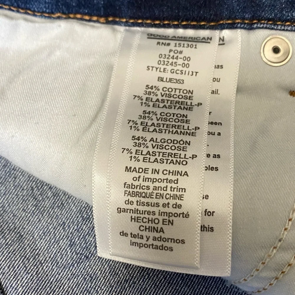 Good American Good Curve Skinny Dark Blue Jeans Plus Size 24 ** - Picture 6 of 11